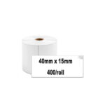 Αυτοκόλλητη θερμική ετικέτα 40x15mm Λευκή WP4015-400