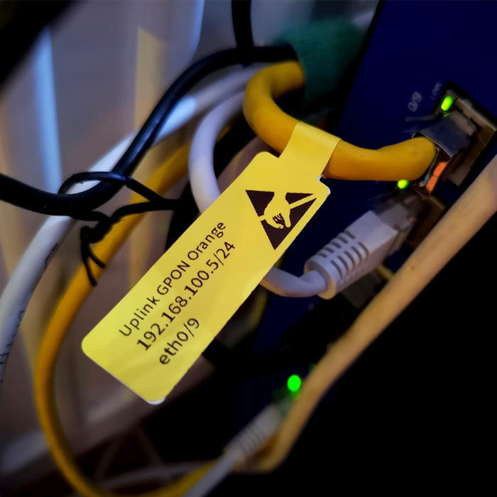 Ετικέτα F-TYPE για καλώδια 25x30mm+40mm κόκκινη WF2530-40-100RD - Image 4