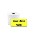 Αυτοκόλλητη θερμική ετικέτα 25x15mmΒ WP2515-400YE ΚΙΤΡΙΝΗ
