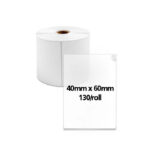 Αυτοκόλλητη θερμική ετικέτα 40x60mm ΔΙΑΦΑΝΗ WP-TT4060-130