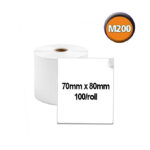 ΓΙΑ ΤΟΝ Μ200 – Αυτοκόλλητη θερμική ετικέτα 70x80mm ΛΕΥΚΗ WP7080-100