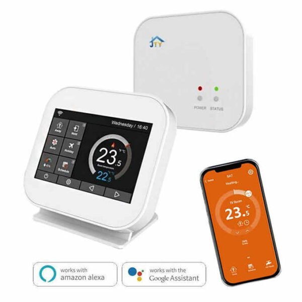 Έξυπνος Θερμοστάτης Χώρου Ασύρματος WiFi Touch Screen MC6 Λευκός